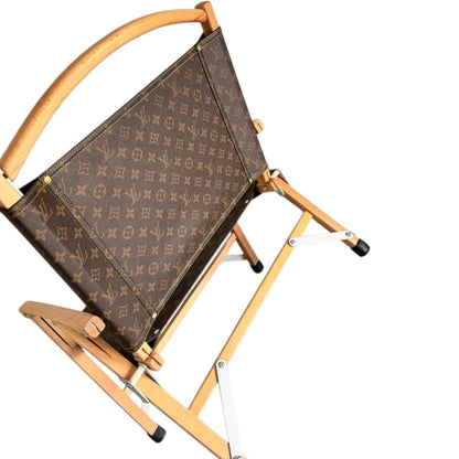 Poltrona Pieghevole Custom Luxury Ispirata a Louis Vuitton – Tabacco