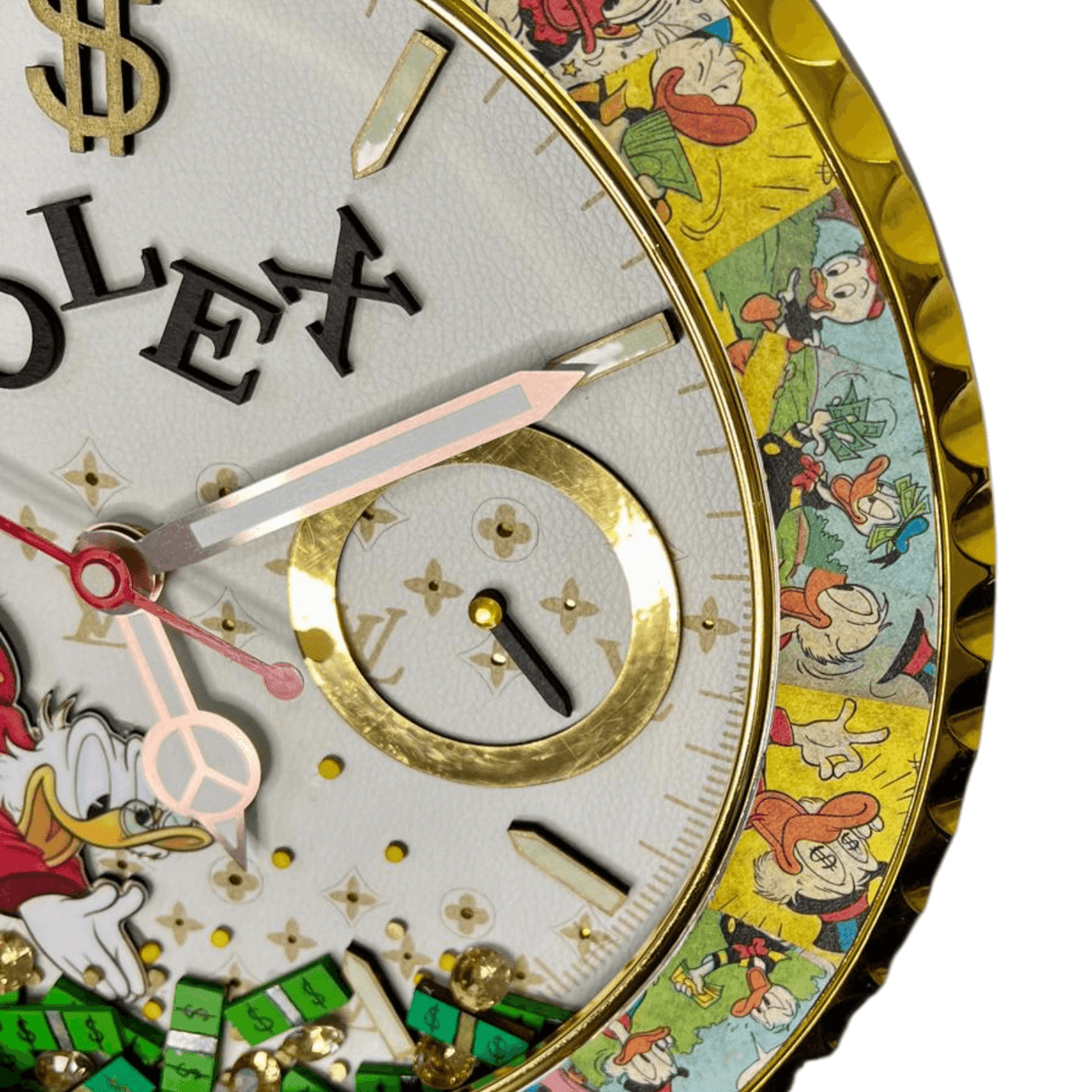 Orologio da Parete Custom Pop Art – McDuck Dollars Edition