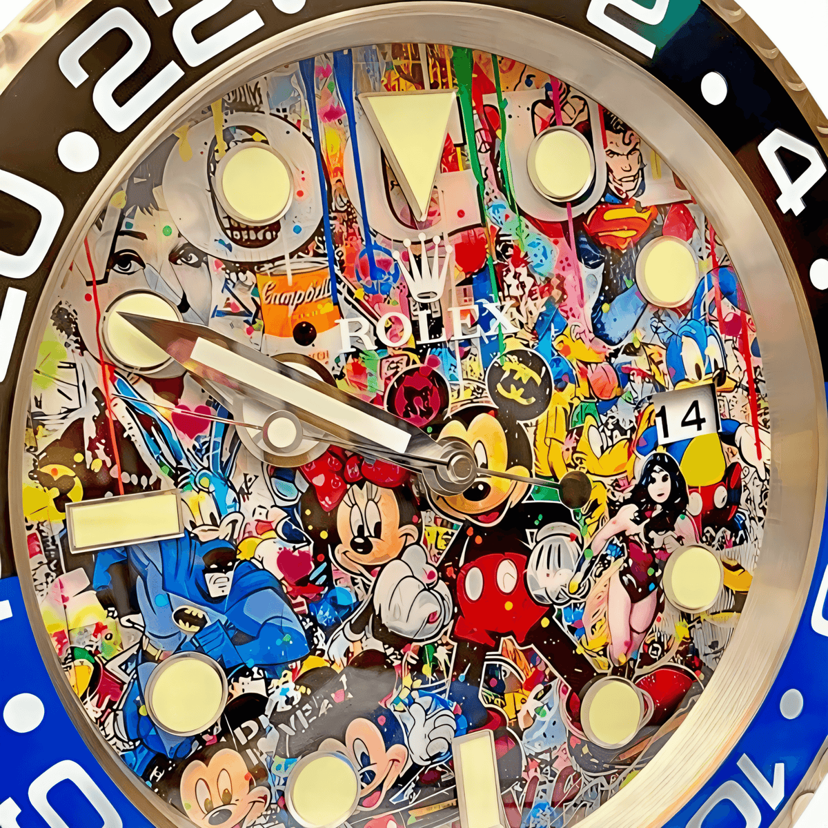 Orologio da Parete Custom Pop Art – Icons Disney Gmt Edition