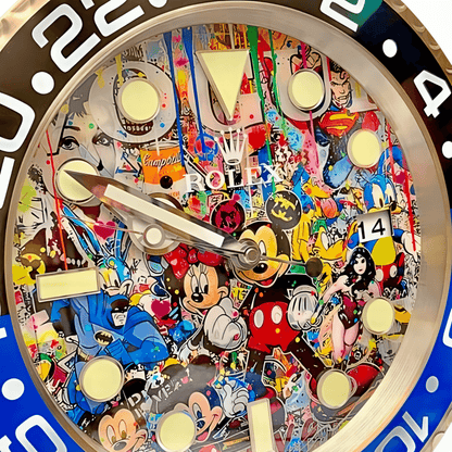 Orologio da Parete Custom Pop Art – Icons Disney Gmt Edition