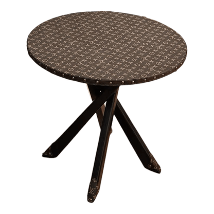 Tavolo Rotondo Chocolate Custom Luxury Ispirato a Louis Vuitton