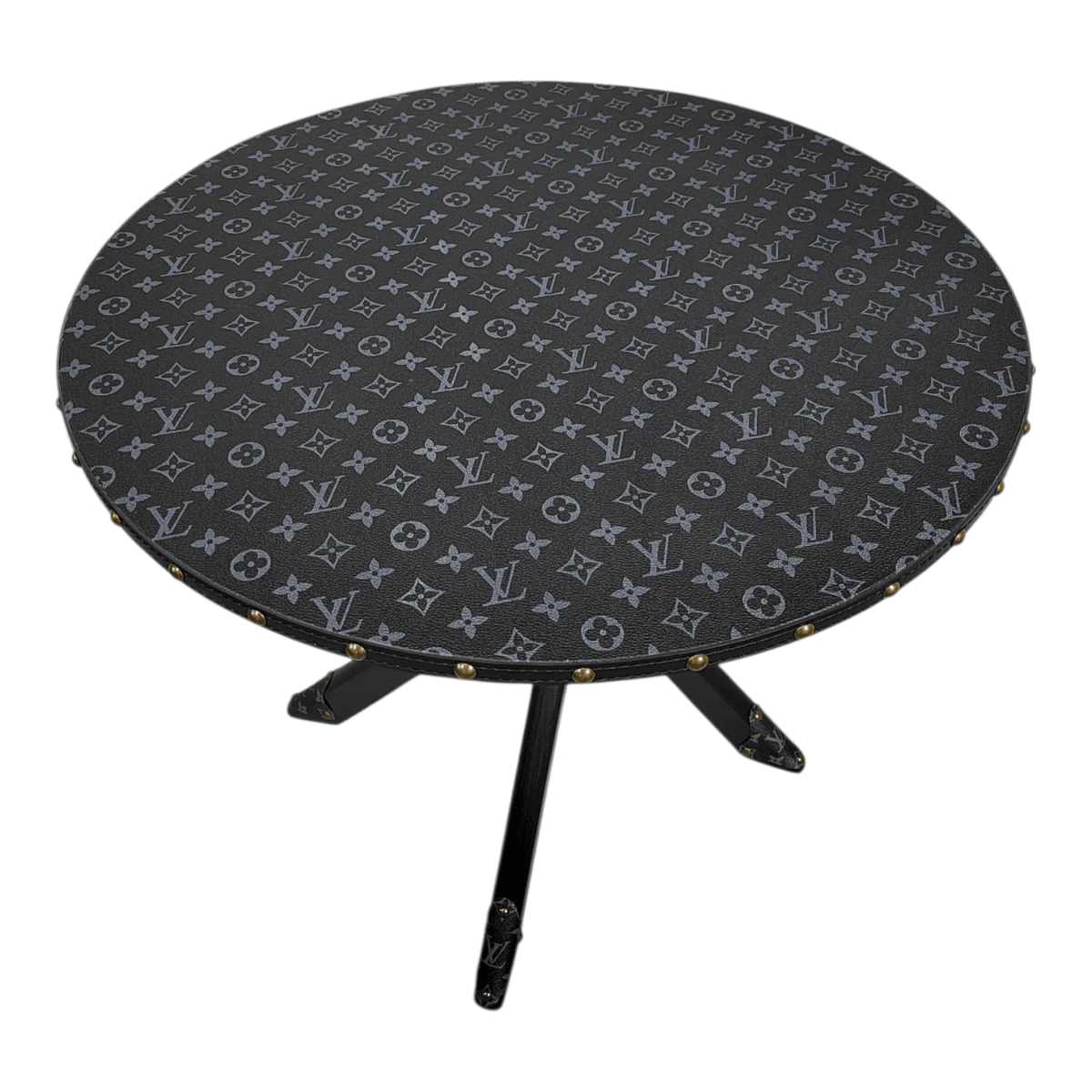 Tavolo Rotondo Black Custom Luxury Ispirato a Louis Vuitton