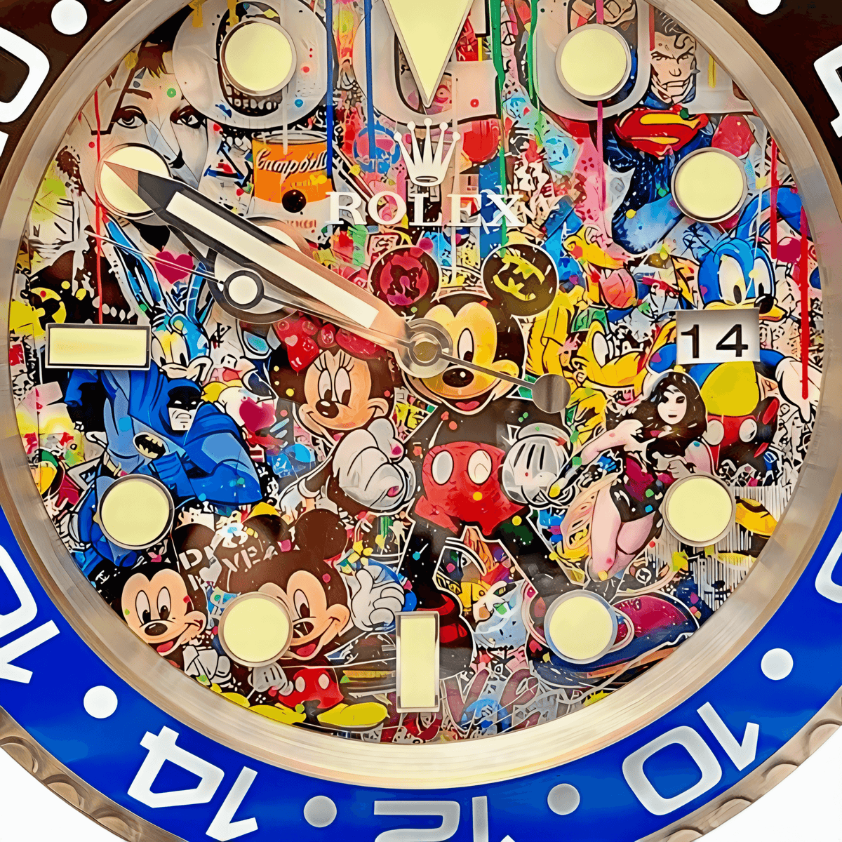 Orologio da Parete Custom Pop Art – Icons Disney Gmt Edition