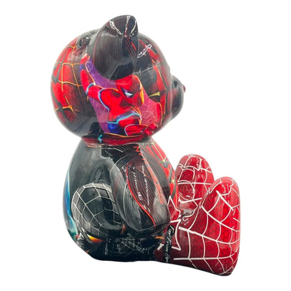 Teddy For Spiderman – Scultura Pop Art Edizione Limitata | Naor26