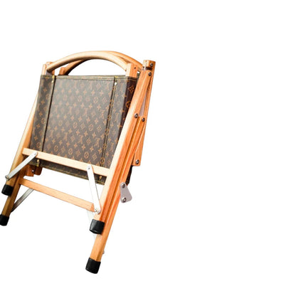 Poltrona Pieghevole Custom Luxury Ispirata a Louis Vuitton – Tabacco
