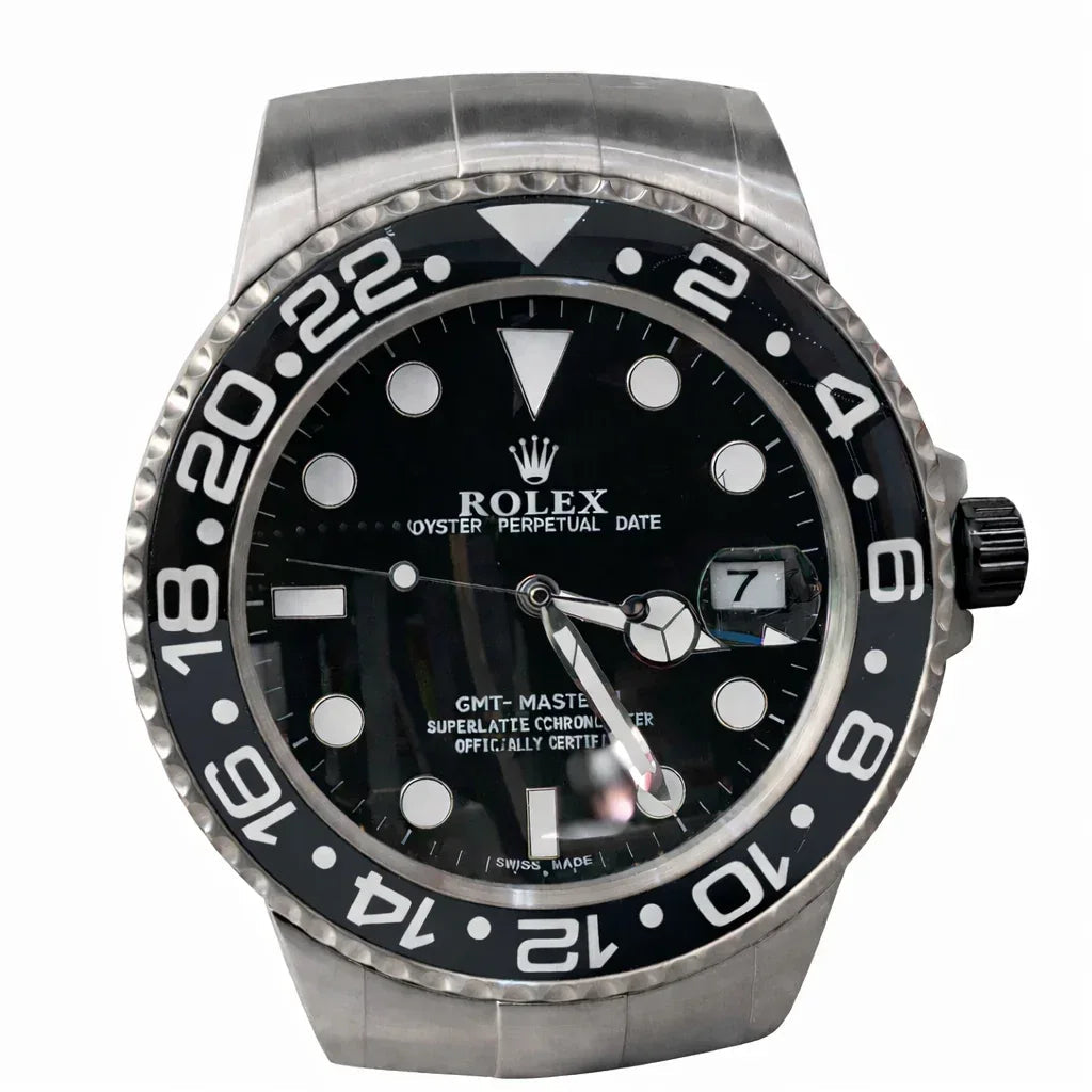Orologio da Parete GMT XXL 43cm Design Executive - Moon24