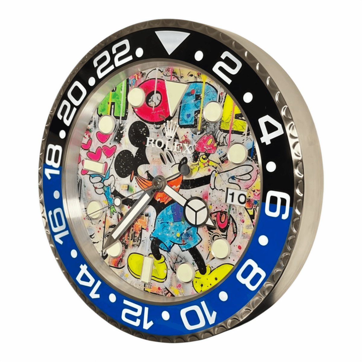 Orologio da Parete Custom Pop Art – Mickey Graffiti Gmt Edition