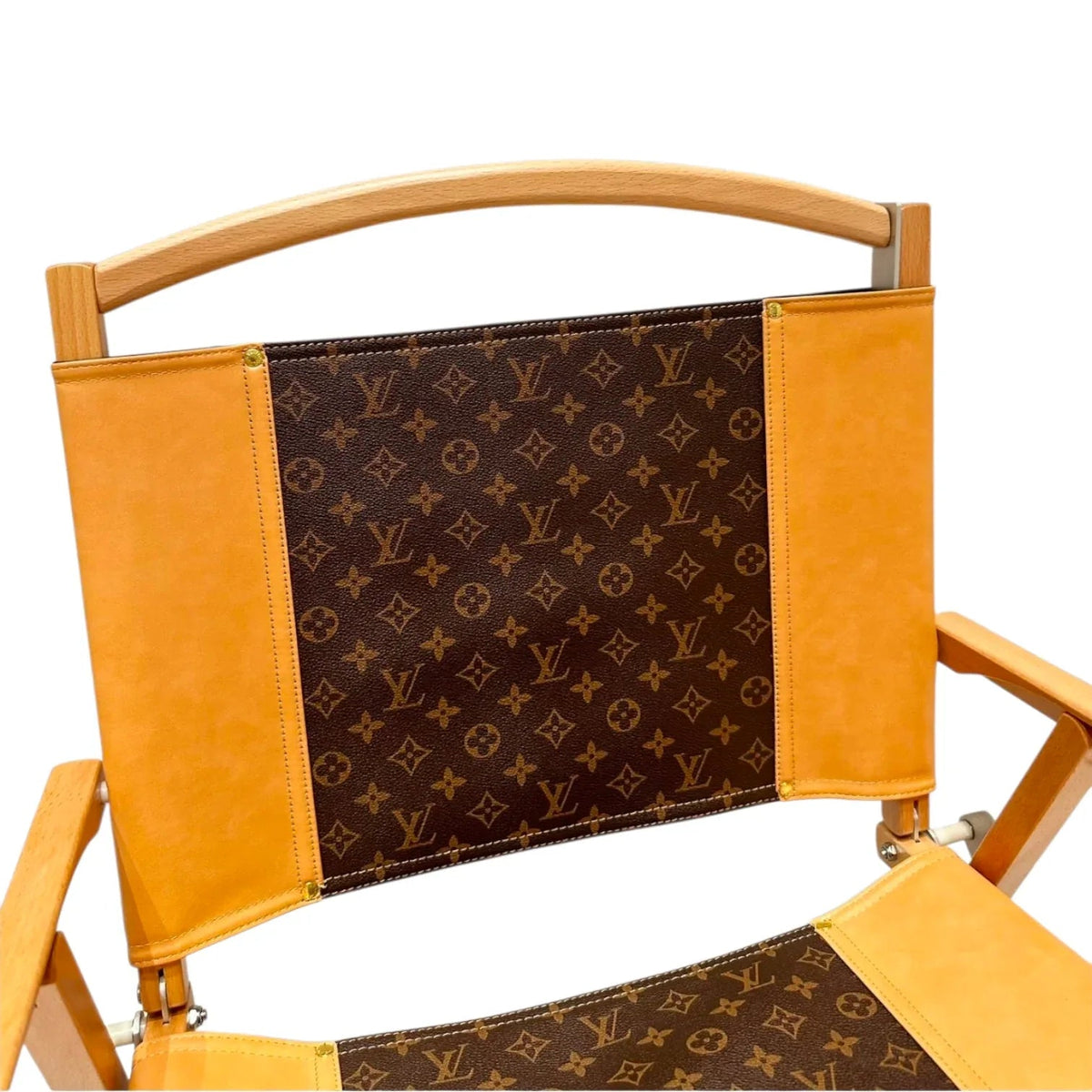 Poltrona Pieghevole Custom Luxury Ispirata a Louis Vuitton – Tabacco Mix