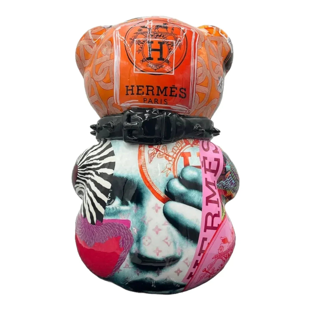 Bear For Hermès Pop Art - Scultura Naor26 - Moon24