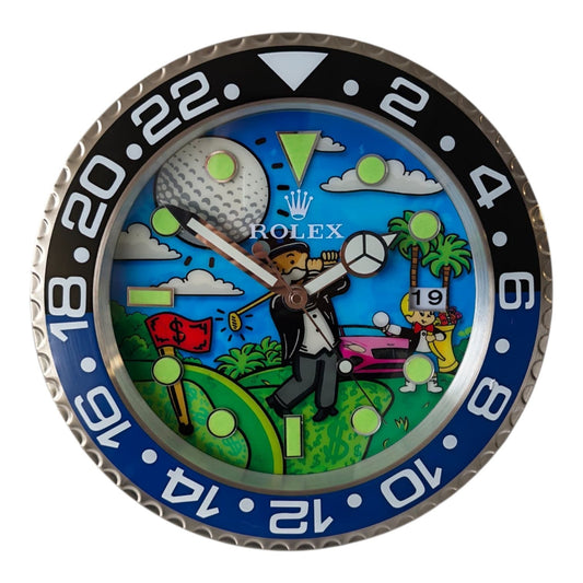 Orologio da Parete Pop Art – Golf Empire Monopoly Gmt Edition