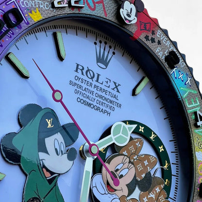 Orologio da Parete Custom Pop Art – Daytona Minnie LV Edition