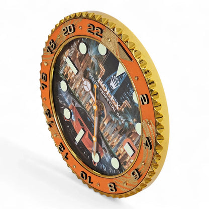 Orologio da Parete Custom Pop Art – GMT Street to Dubai Edition | Moon24