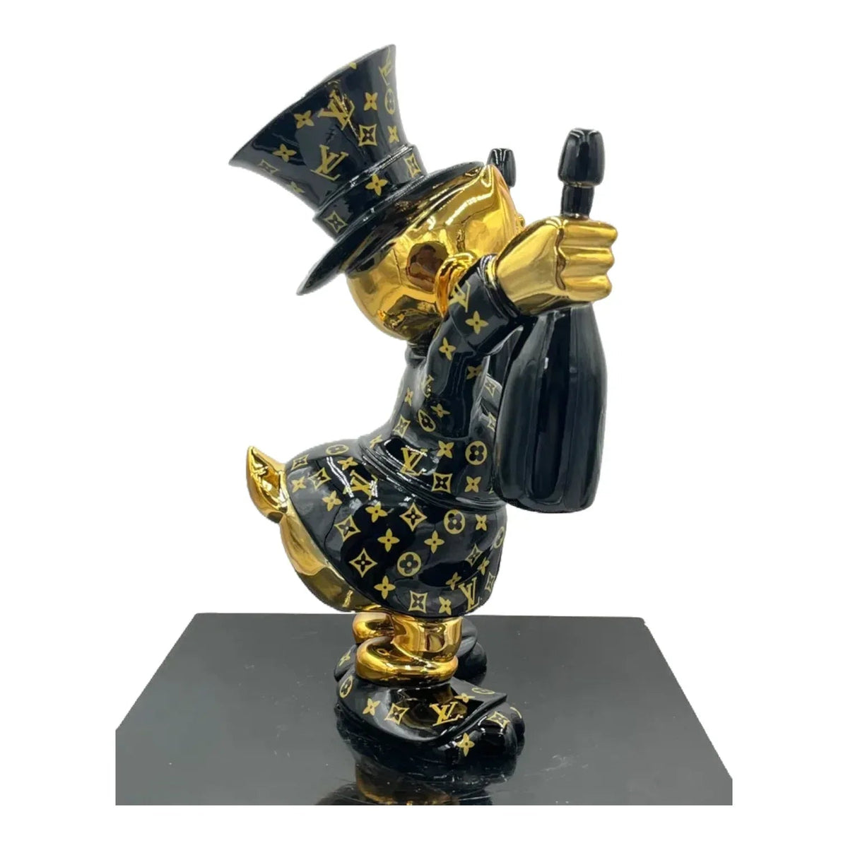 Paperone Dom LV Black Pop Art - Scultura Naor26 - Moon24