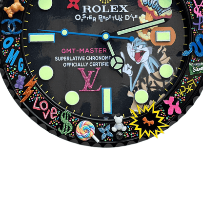Orologio da Parete Custom Pop Art – Black Rabbit Edition