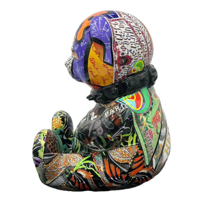 Bear For Hermès Jungle Pop Art - Scultura Naor26 - Moon24