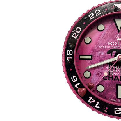Orologio da Parete Custom – Pink Plush Edition | Moon24