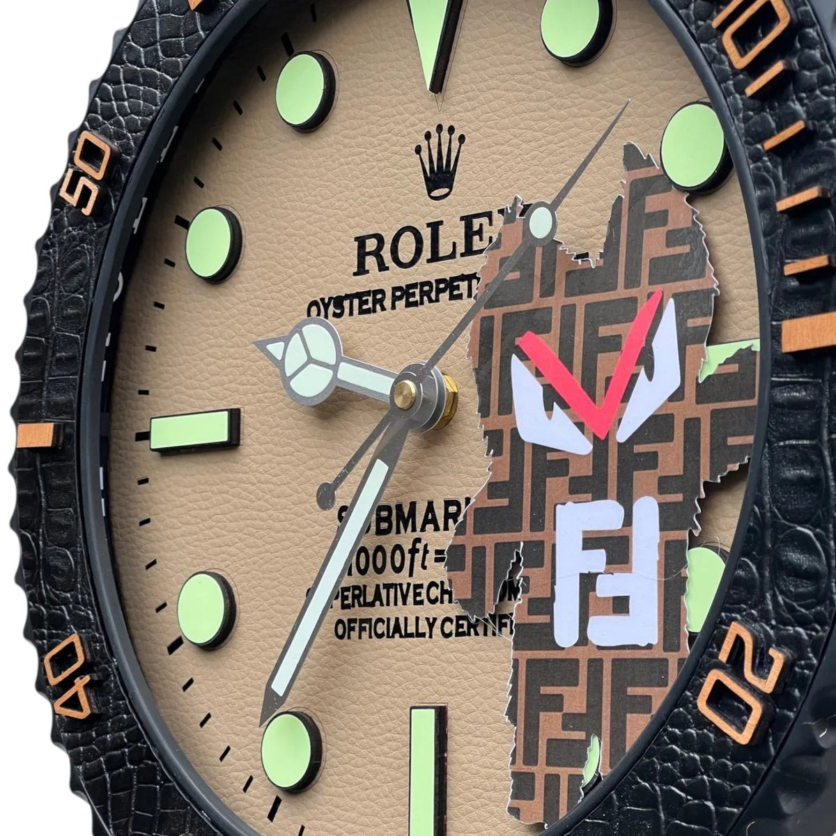 Orologio da Parete Custom Pop Art – Sub Tribute Fendi Edition