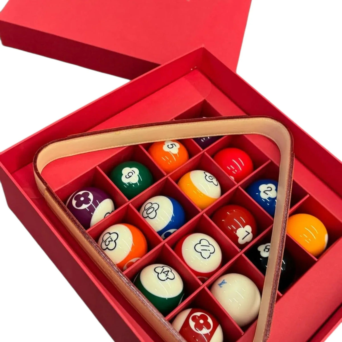 Set da Biliardo Custom Luxury ispirato a Louis Vuitton Floreal – Edizione Limitata