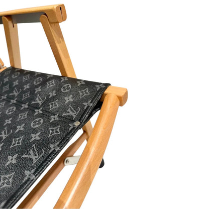 Poltrona Pieghevole Custom Luxury Ispirata a Louis Vuitton – Black