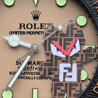 Orologio da Parete Custom Pop Art – Sub Tribute Fendi Edition
