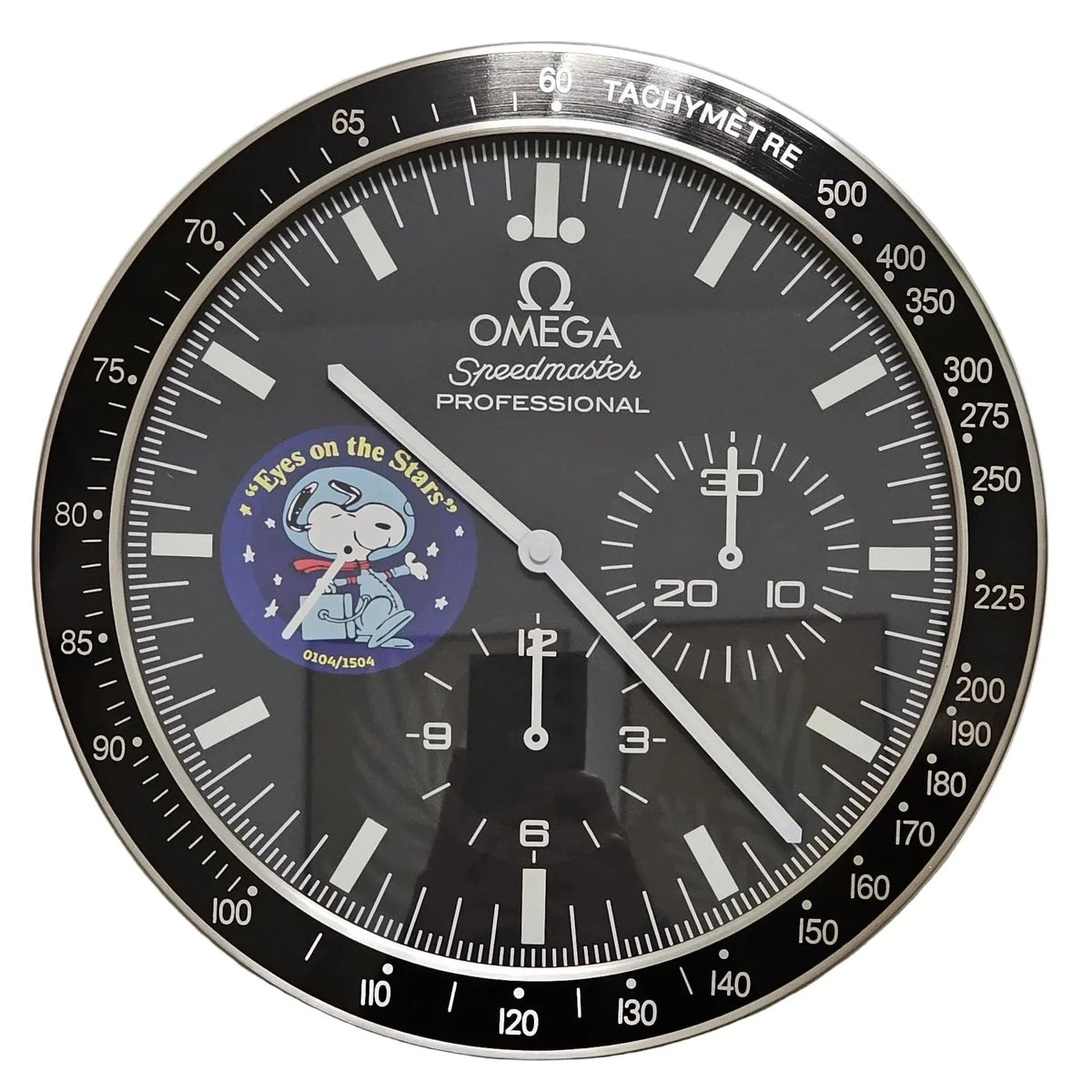 Orologio da Parete Speedmaster 35cm Cronografo Acciaio - Moon24