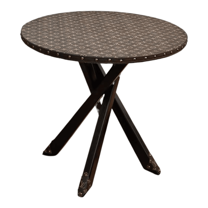 Tavolo Rotondo Chocolate Custom Luxury Ispirato a Louis Vuitton