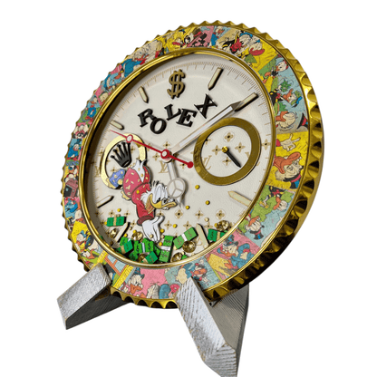 Orologio da Parete Custom Pop Art – McDuck Dollars Edition