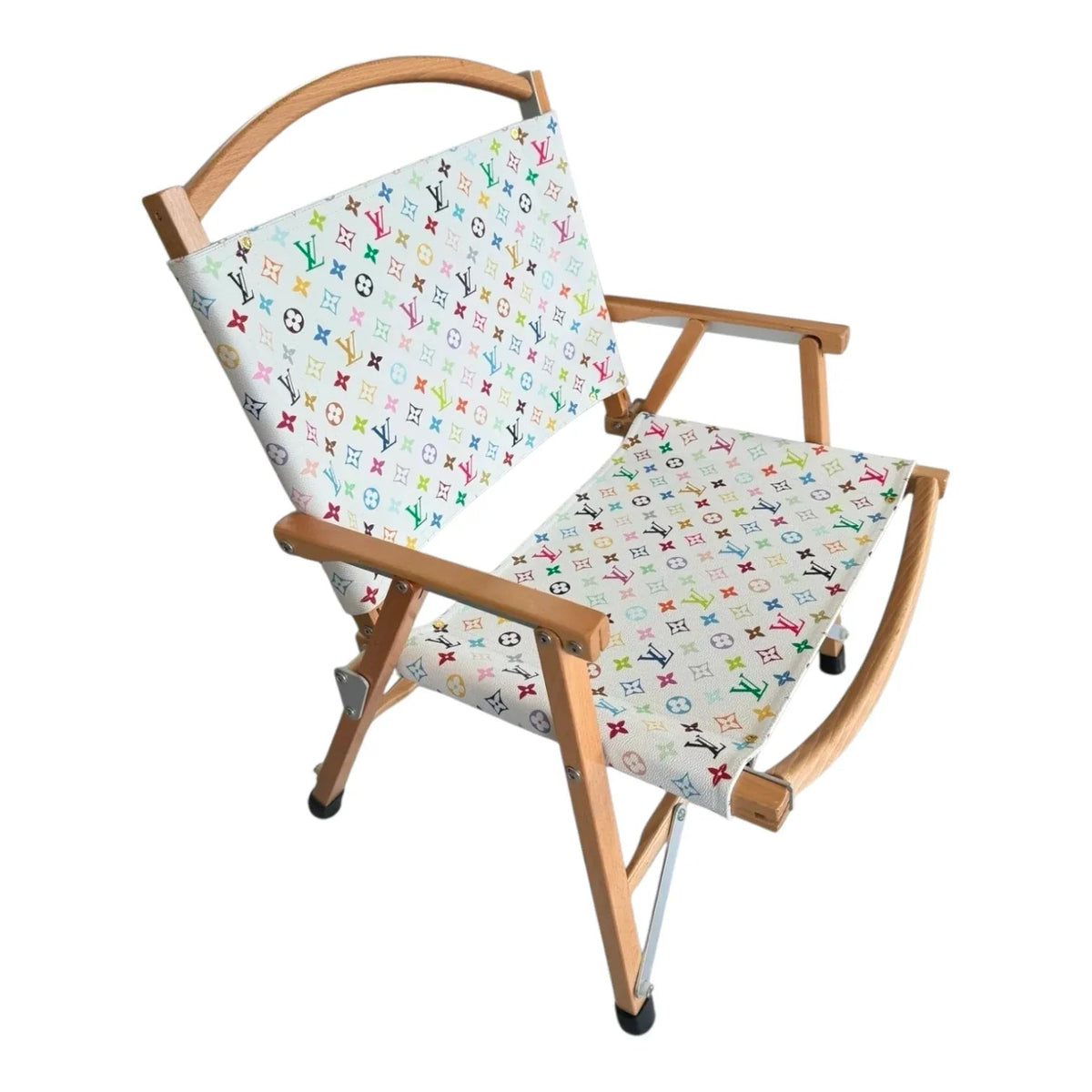 Poltrona Pieghevole Custom Luxury Ispirata a Louis Vuitton – Multicolor