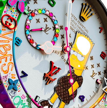 Orologio da Parete Custom Pop Art – Bart Lv Edition