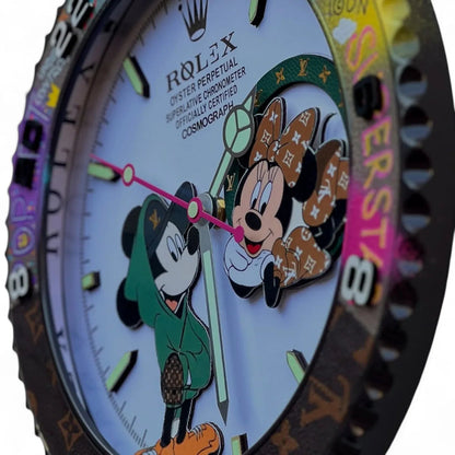 Orologio da Parete Custom Pop Art – Daytona Minnie LV Edition