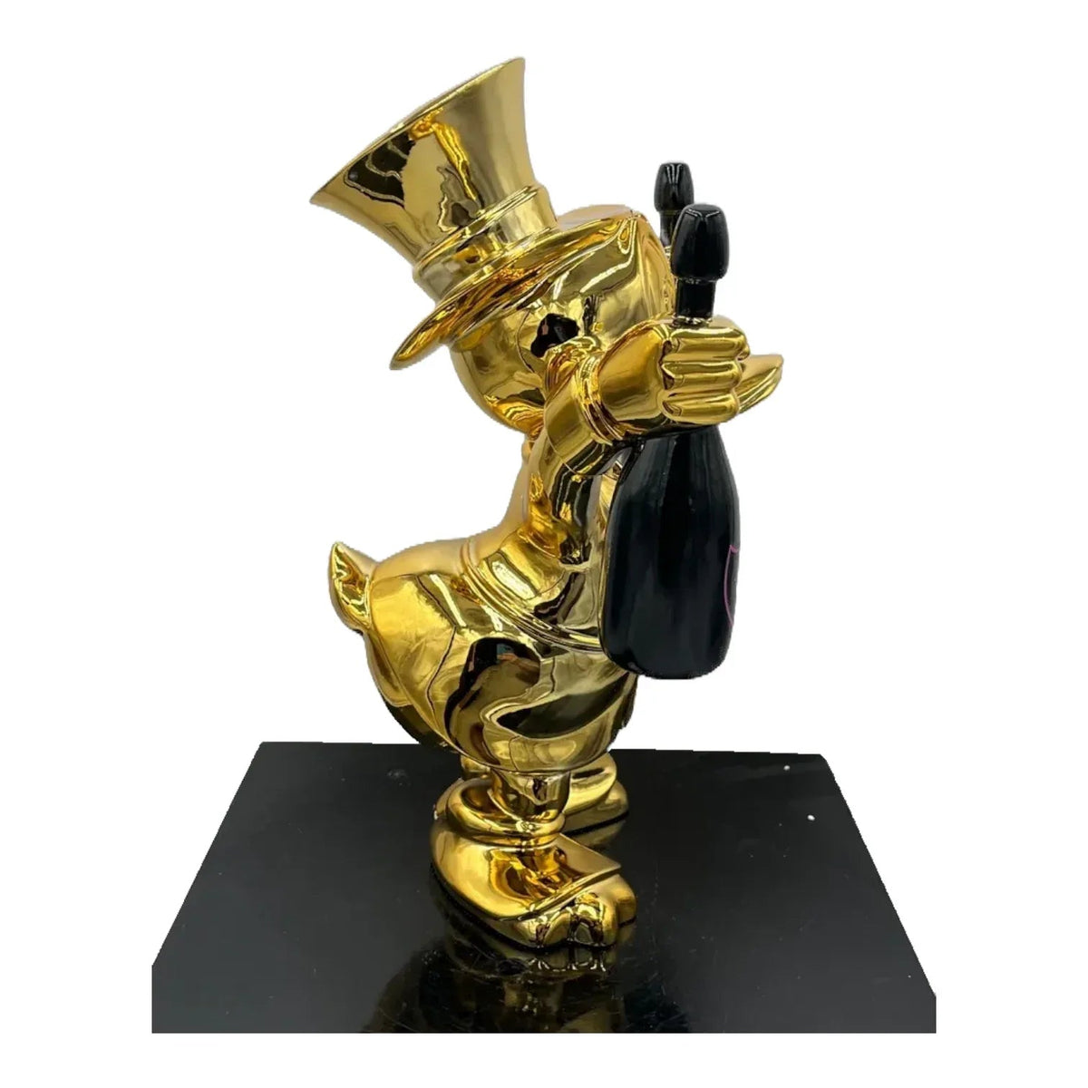 Paperone Dom Gold Pop Art - Scultura Naor26 - Moon24