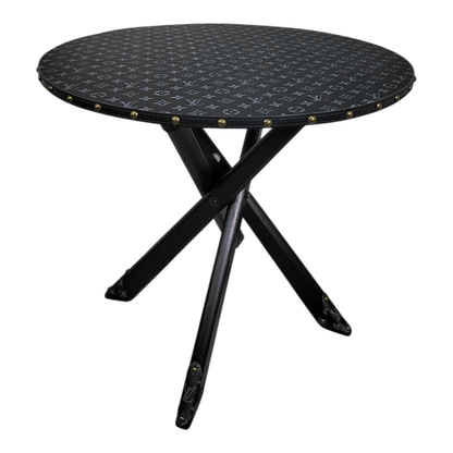 Tavolo Rotondo Black Custom Luxury Ispirato a Louis Vuitton
