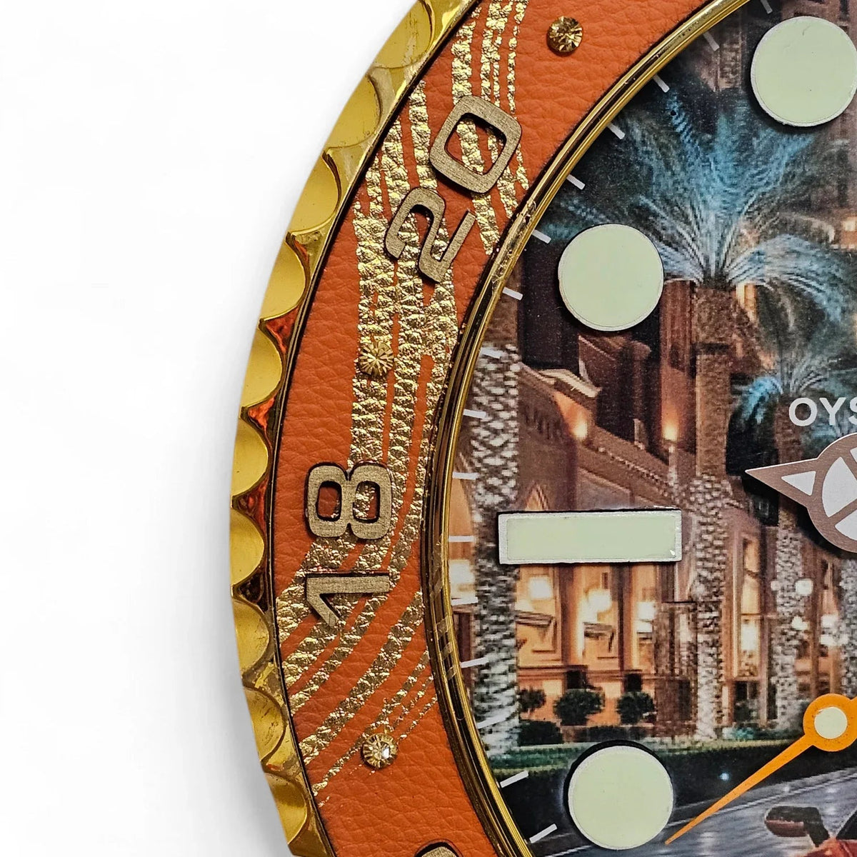 Orologio da Parete Custom Pop Art – GMT Street to Dubai Edition | Moon24