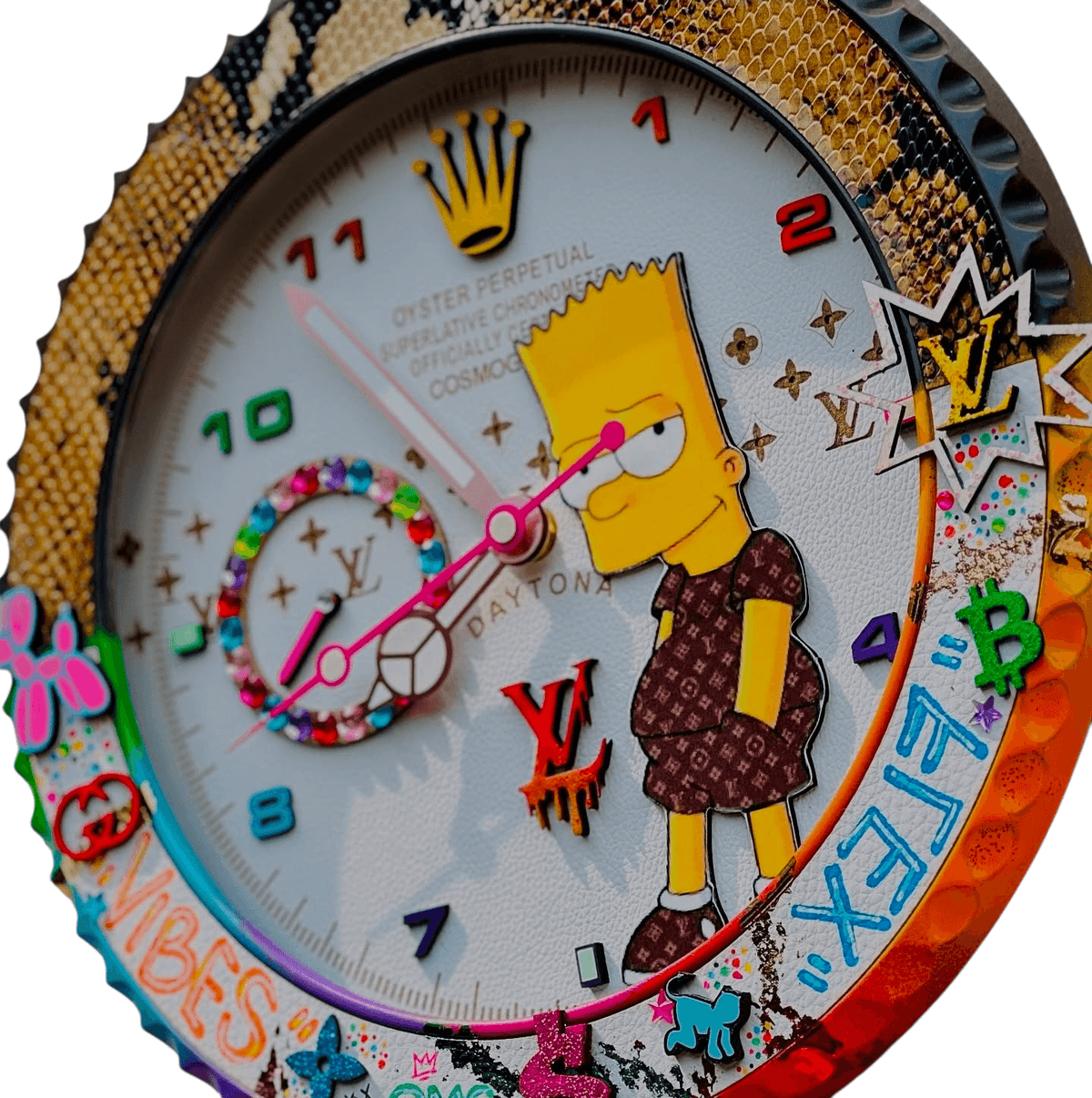 Orologio da Parete Custom Pop Art – Bart Lv Edition